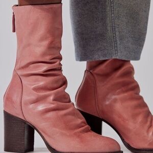 Free people Elle block heel boots